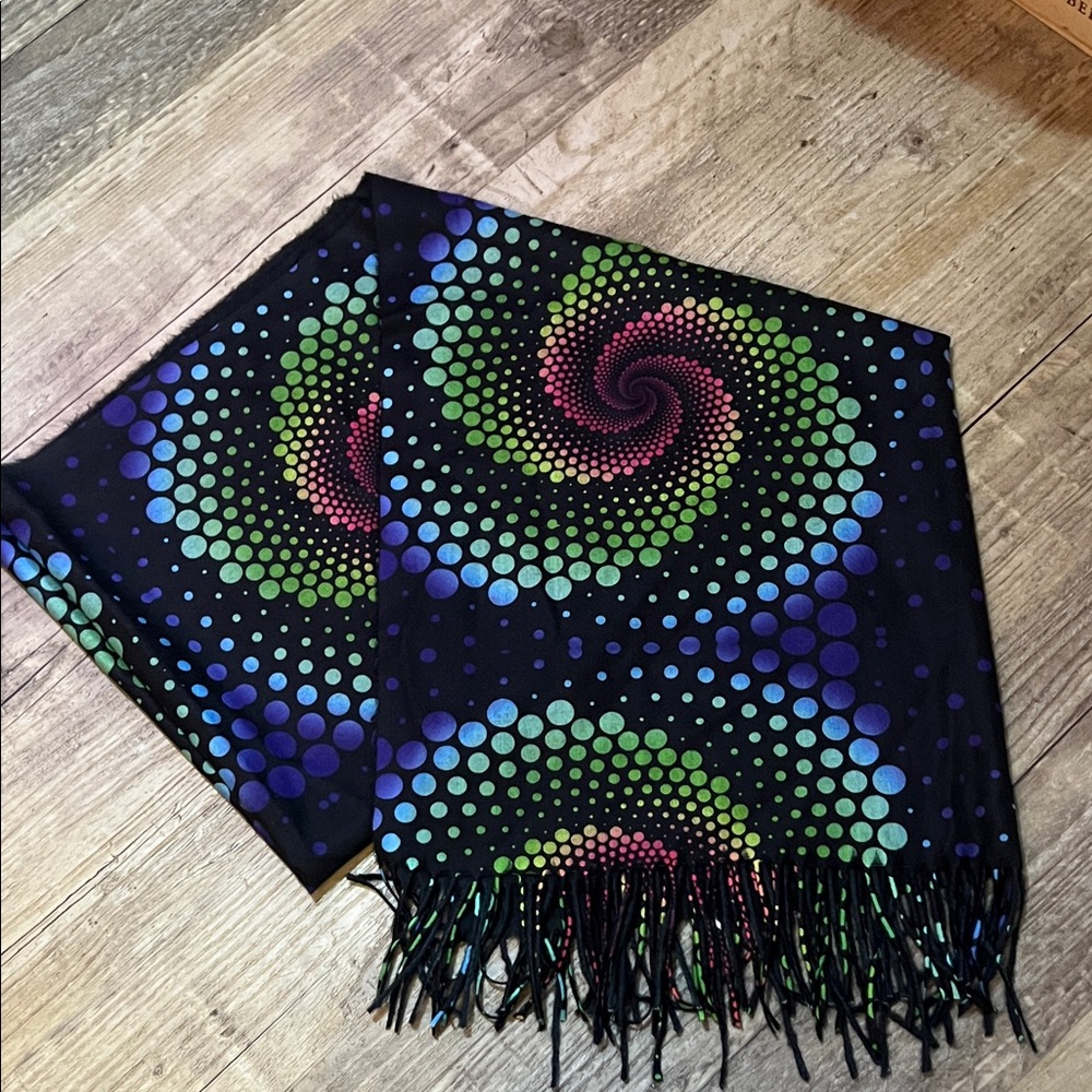 Colorful Spiral Pattern Pashmina /scarf